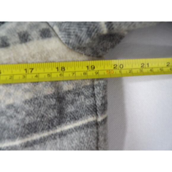 Braeton Small Wool Blazer Jacket Aztec Southwestern Gray Wool Office Career 90s - Picture 9 of 16